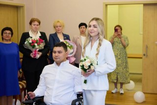 Трогательная свадьба ветерана на Дне города в Анадыре